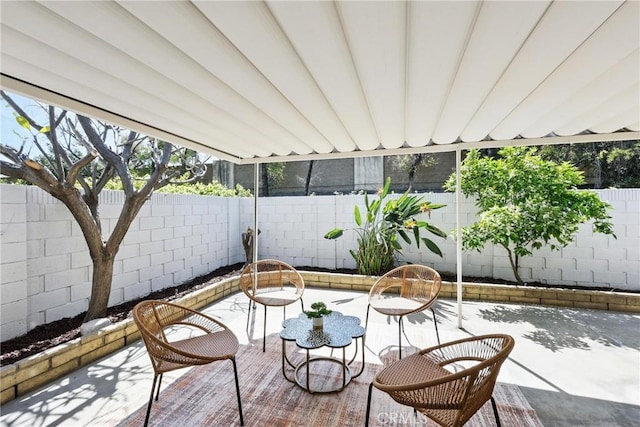 13538 Darvalle St, Cerritos, CA 90703 - view of patio / terrace featuring a fenced backyard