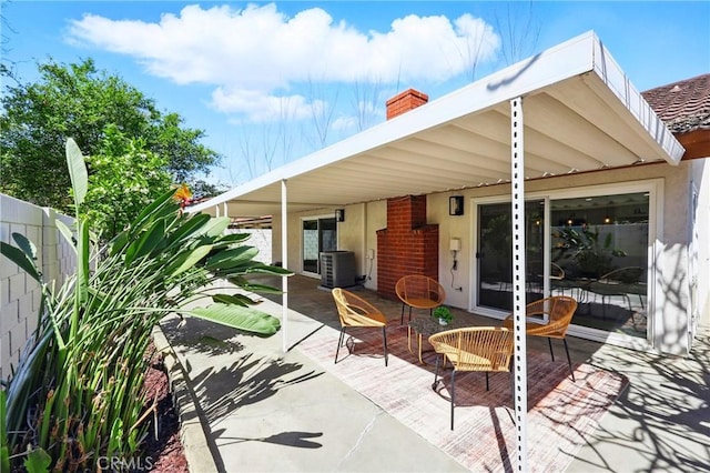 13538 Darvalle St, Cerritos, CA 90703 - view of patio / terrace with fence and cooling unit