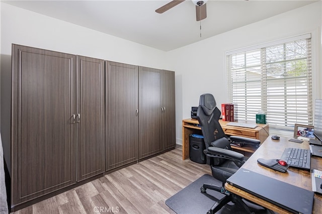 28861 Aloma Ave, Laguna Niguel, CA 92677 - office space with light wood-style floors and ceiling fan