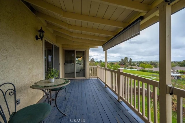 view of deck