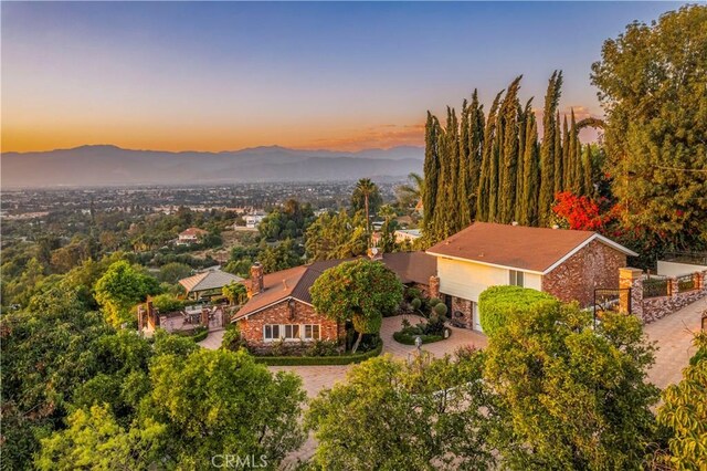 2333 N Coronet Ct, Covina, CA 91724 - aerial view at dusk of a mountain view