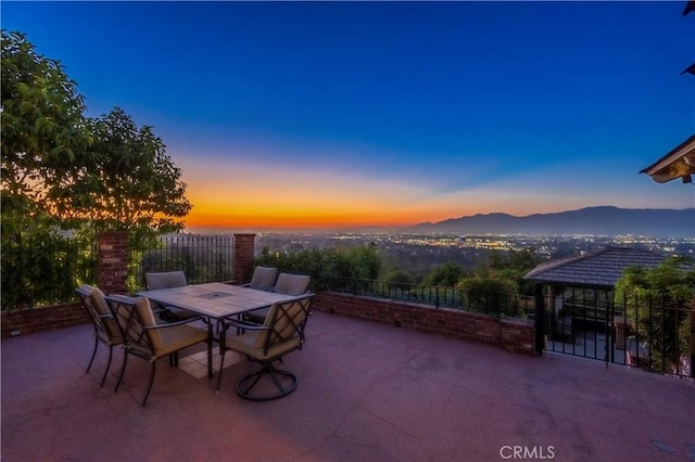 2333 N Coronet Ct, Covina, CA 91724 - view of patio with a mountain view and outdoor dining area