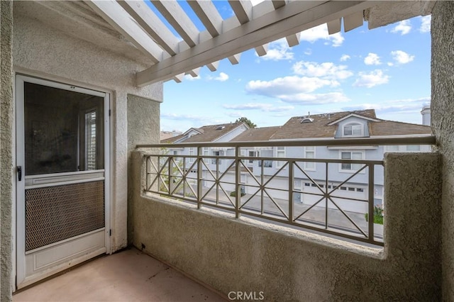 view of balcony