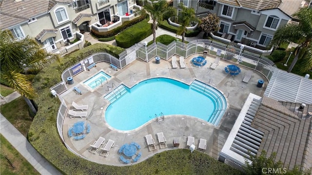 birds eye view of property