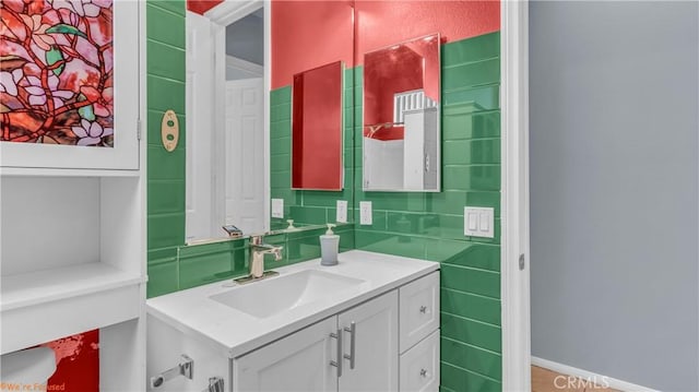 bathroom featuring vanity