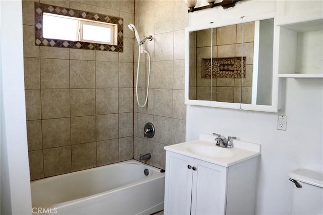 16226 Pine St, Hesperia, CA 92345 - full bathroom with toilet, vanity, and shower / bathtub combination