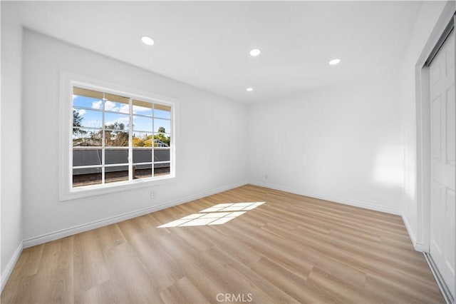 24812 Elena Dr, Laguna Hills, CA 92653 - spare room with light wood-style flooring, baseboards, and recessed lighting