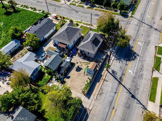 bird's eye view with a residential view