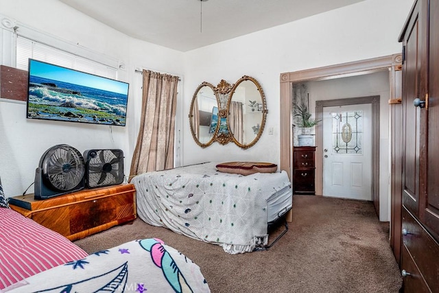 bedroom with carpet flooring