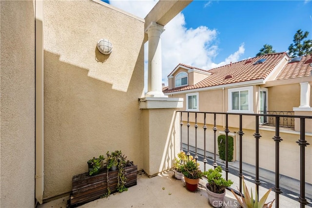 view of balcony