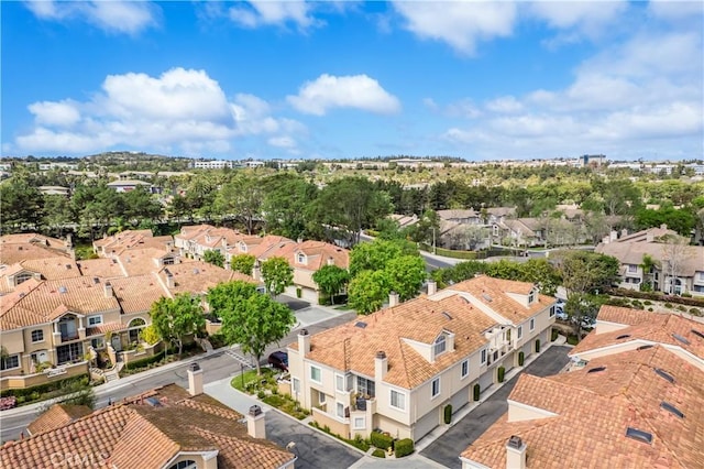 aerial view featuring a residential view