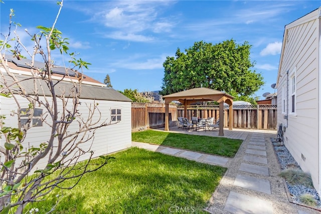 1012 S 11th St, San Jose, CA 95112 - view of yard with a gazebo and a patio area