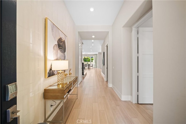 107 Balance, Irvine, CA 92618 - corridor with light wood finished floors and recessed lighting