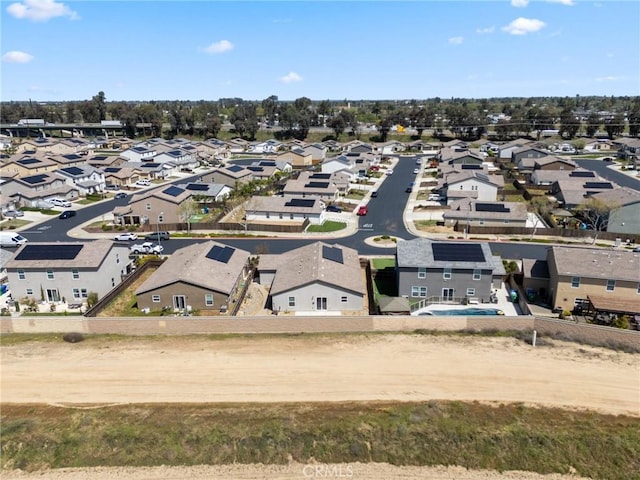 bird's eye view with a residential view
