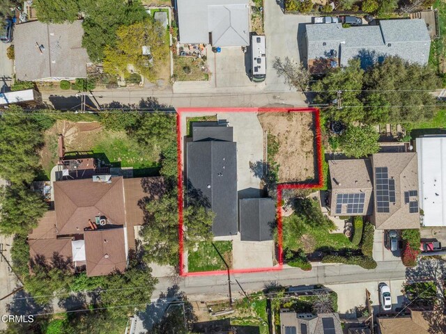 drone / aerial view featuring a residential view