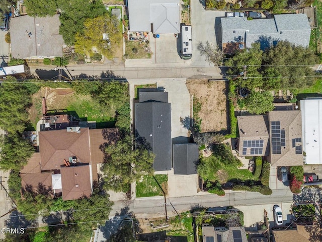 drone / aerial view with a residential view