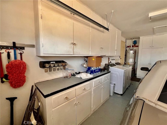 2117 Glenn St, Los Osos, CA 93402 - laundry room with cabinet space and water heater