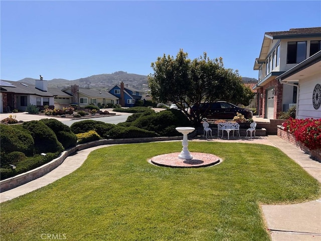 2117 Glenn St, Los Osos, CA 93402 - view of grassy yard with a residential view and a mountain view