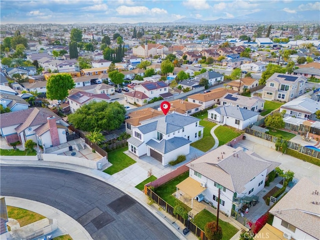birds eye view of property featuring a residential view