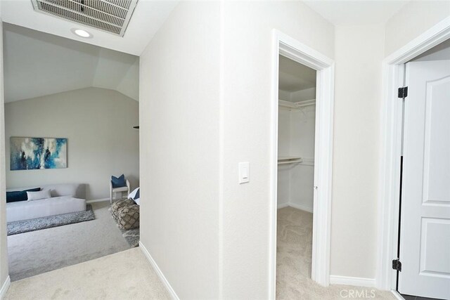 385 Park Ave, Long Beach, CA 90814 - corridor with carpet floors, baseboards, and visible vents