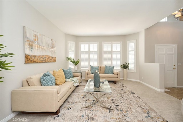 385 Park Ave, Long Beach, CA 90814 - living room with baseboards and carpet flooring