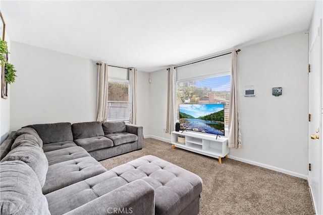 681 E Washington Ave, San Jacinto, CA 92583 - living area with carpet floors and baseboards
