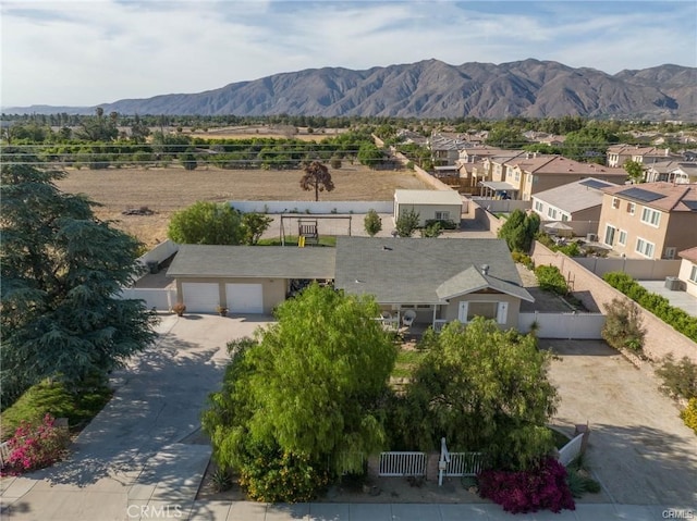 681 E Washington Ave, San Jacinto, CA 92583 - aerial view of residential area with a mountain backdrop