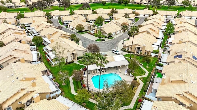 birds eye view of property featuring a residential view
