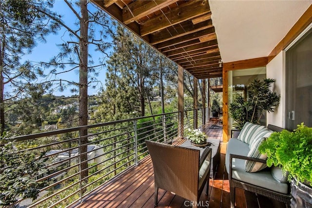 1503 Skylark Ln, Los Angeles, CA 90069 - view of deck