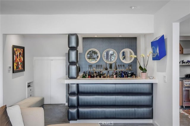 1503 Skylark Ln, Los Angeles, CA 90069 - bar with high end stainless steel range