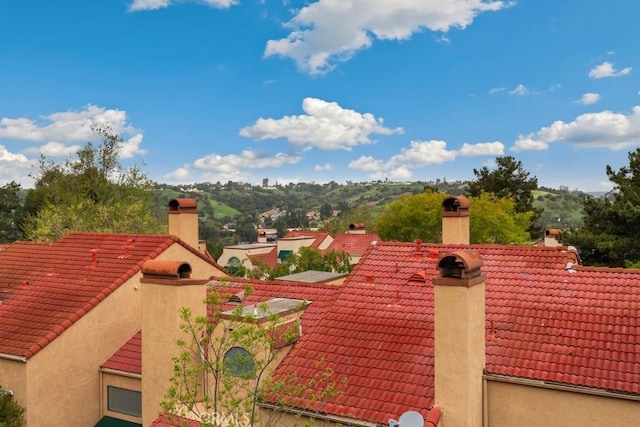 2903 Yucatan Pl Unit A, Diamond Bar, CA 91765 - exterior details featuring a tiled roof, stucco siding, and a chimney