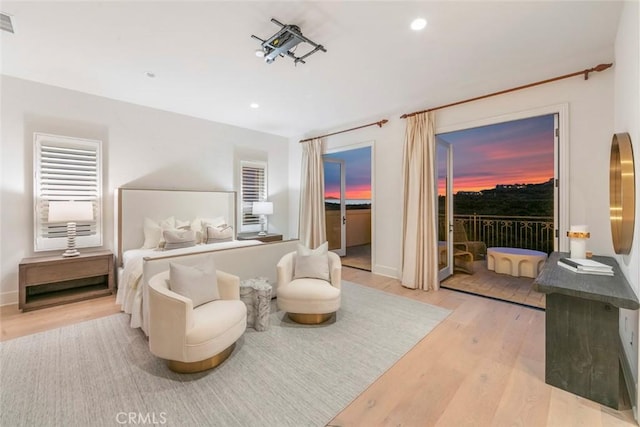 31 Seawatch, Newport Coast, CA 92657 - bedroom featuring light wood-type flooring, recessed lighting, and baseboards