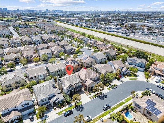 bird's eye view featuring a residential view