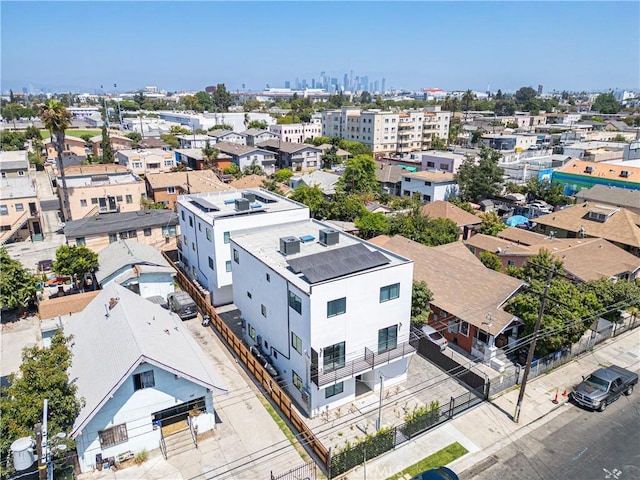 drone / aerial view featuring a view of city