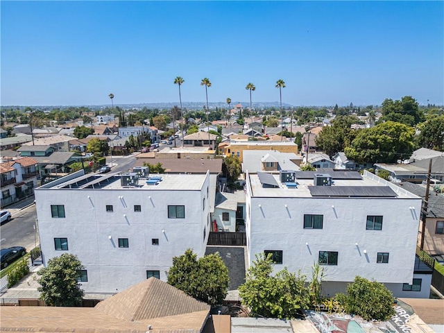 drone / aerial view with a residential view