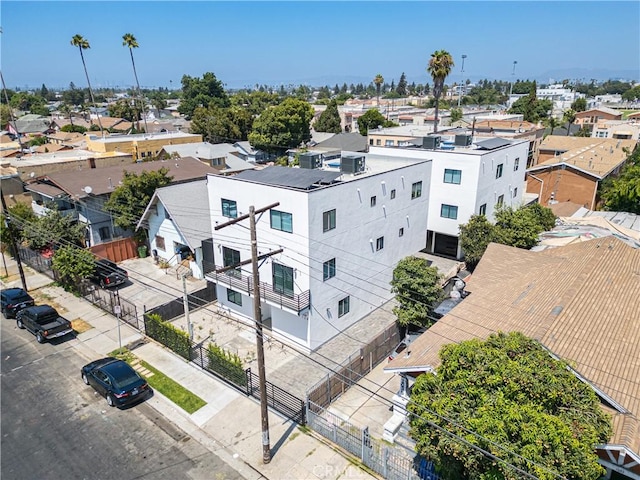bird's eye view with a residential view