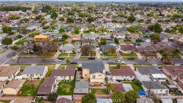 aerial view featuring a residential view