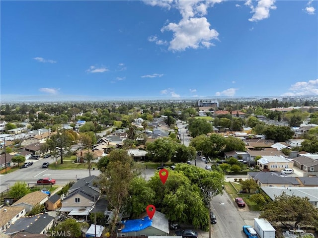 birds eye view of property featuring a residential view