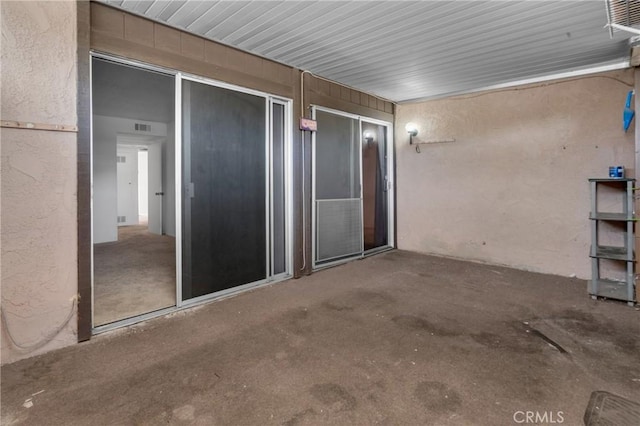 view of patio with visible vents