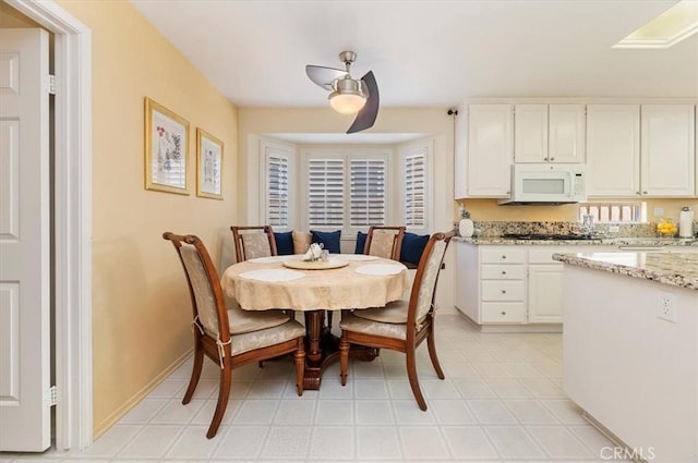 40636 Via Jalapa, Murrieta, CA 92562 - dining space featuring baseboards and ceiling fan