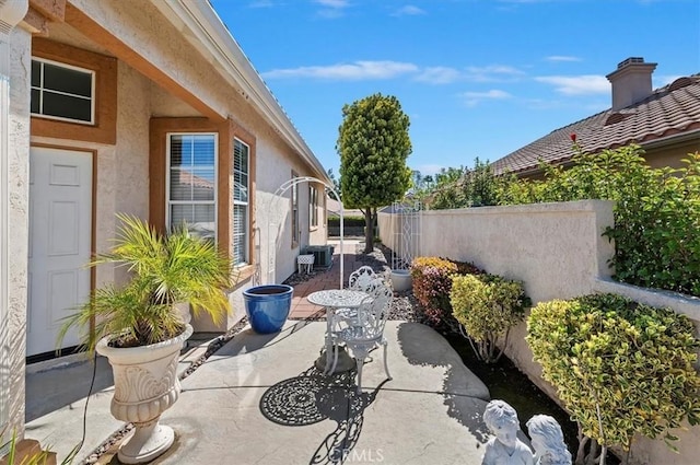 40636 Via Jalapa, Murrieta, CA 92562 - view of patio featuring central air condition unit and fence