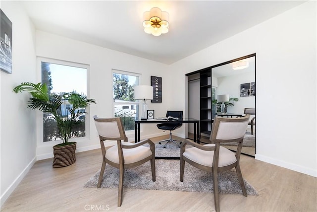 9038 Whitaker Ave, Northridge, CA 91343 - office space with light wood-style flooring and baseboards