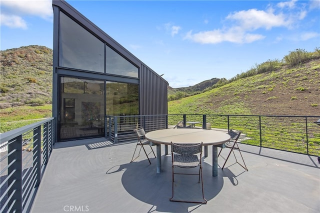 view of patio with outdoor dining area
