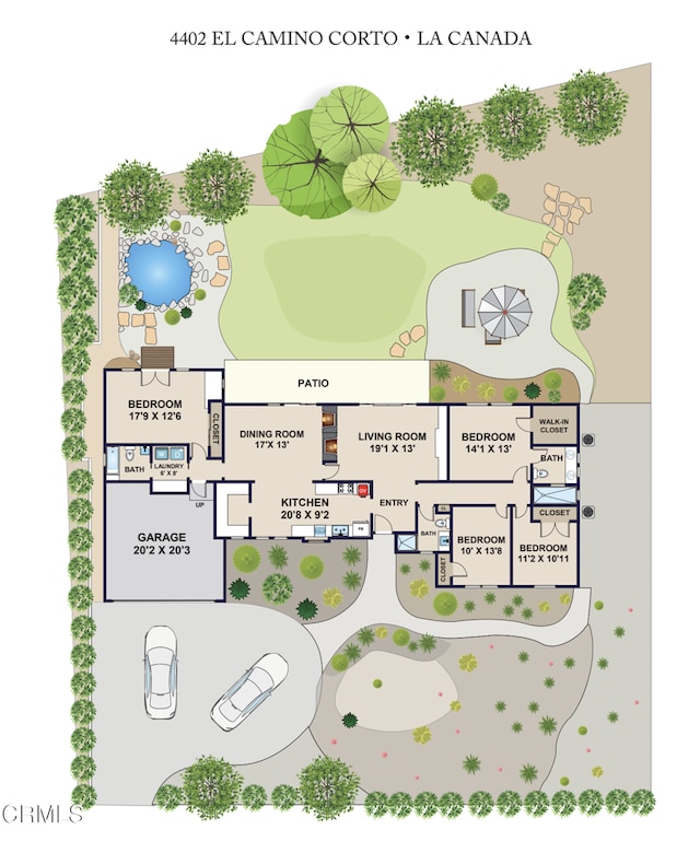 4402 El Camino Corto Ln, Canada Flintridge, CA 91011 - home floor plan