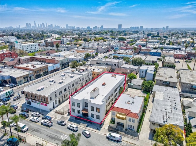 5510 Lexington Ave, Los Angeles, CA 90038 - birds eye view of property with a city view