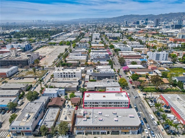 5510 Lexington Ave, Los Angeles, CA 90038 - birds eye view of property with a city view