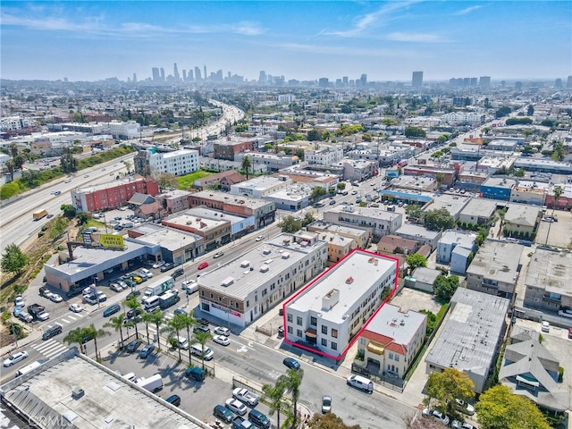 5510 Lexington Ave, Los Angeles, CA 90038 - bird's eye view with a city view
