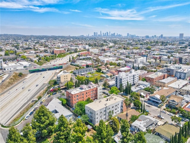 5617 La Mirada Ave, Los Angeles, CA 90038 - aerial view featuring a city view