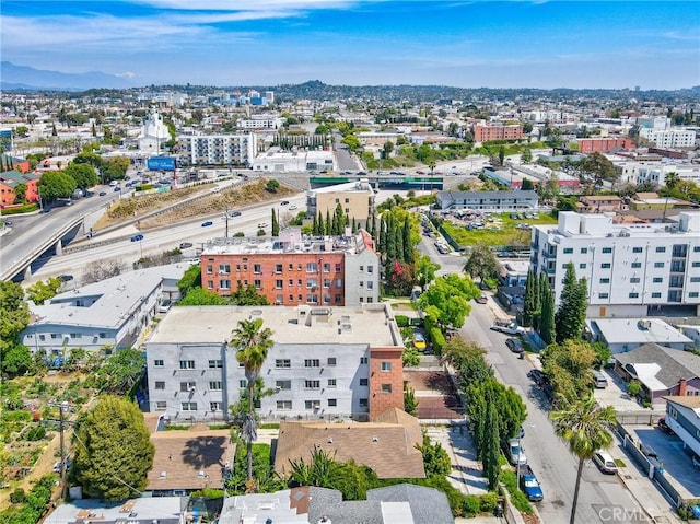 5617 La Mirada Ave, Los Angeles, CA 90038 - birds eye view of property with a view of city