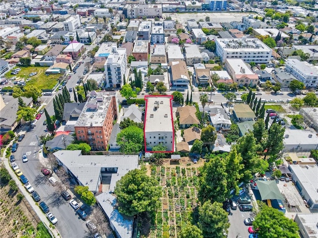 5617 La Mirada Ave, Los Angeles, CA 90038 - drone / aerial view